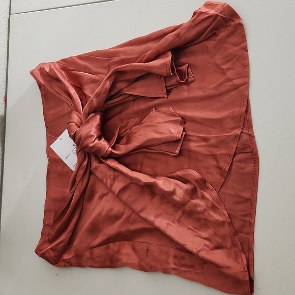 Forever 21 Skirt Size M Tarra Cotta wrap tye rayon NEW Nwt - Picture 1 of 12